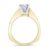 Channel Set Round Moissanite Ring