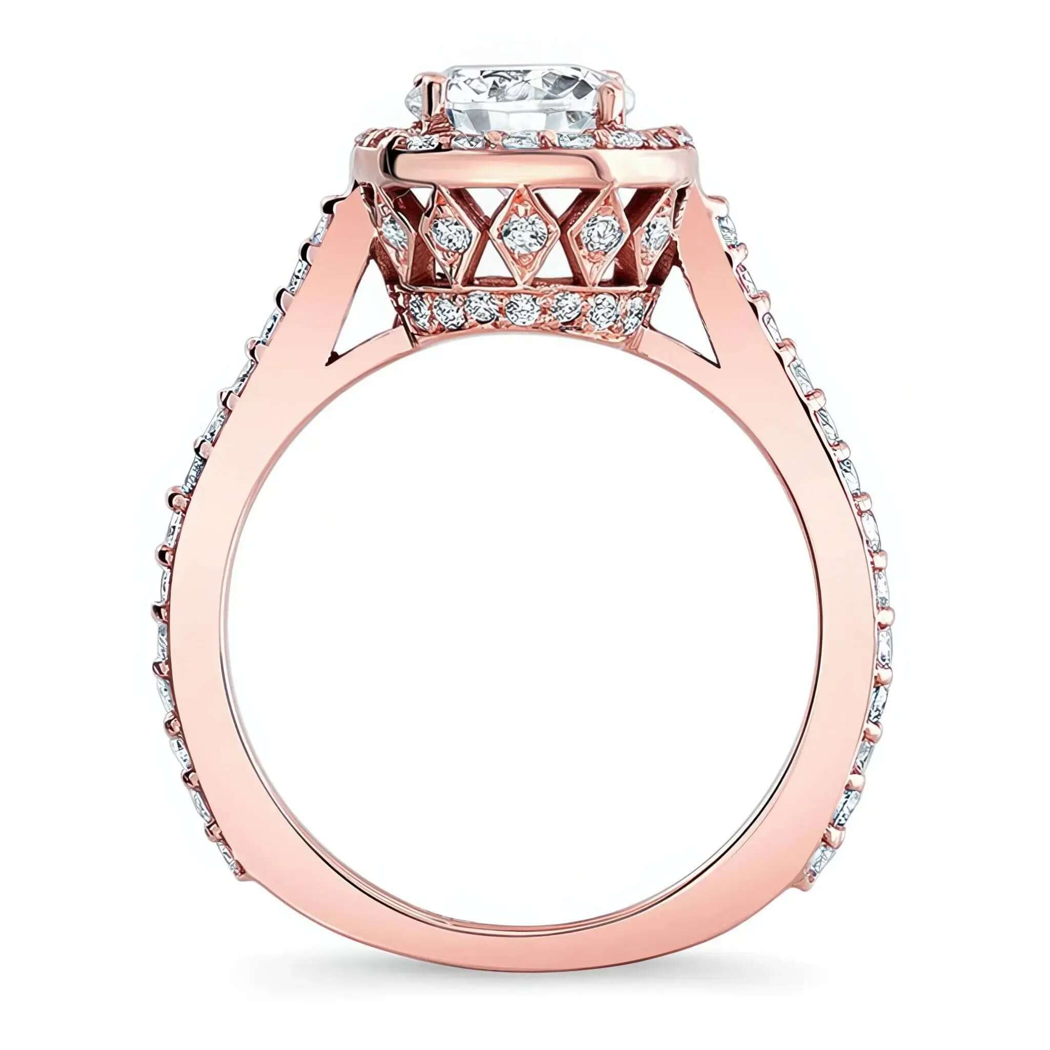1 Carat Halo Engagement Ring