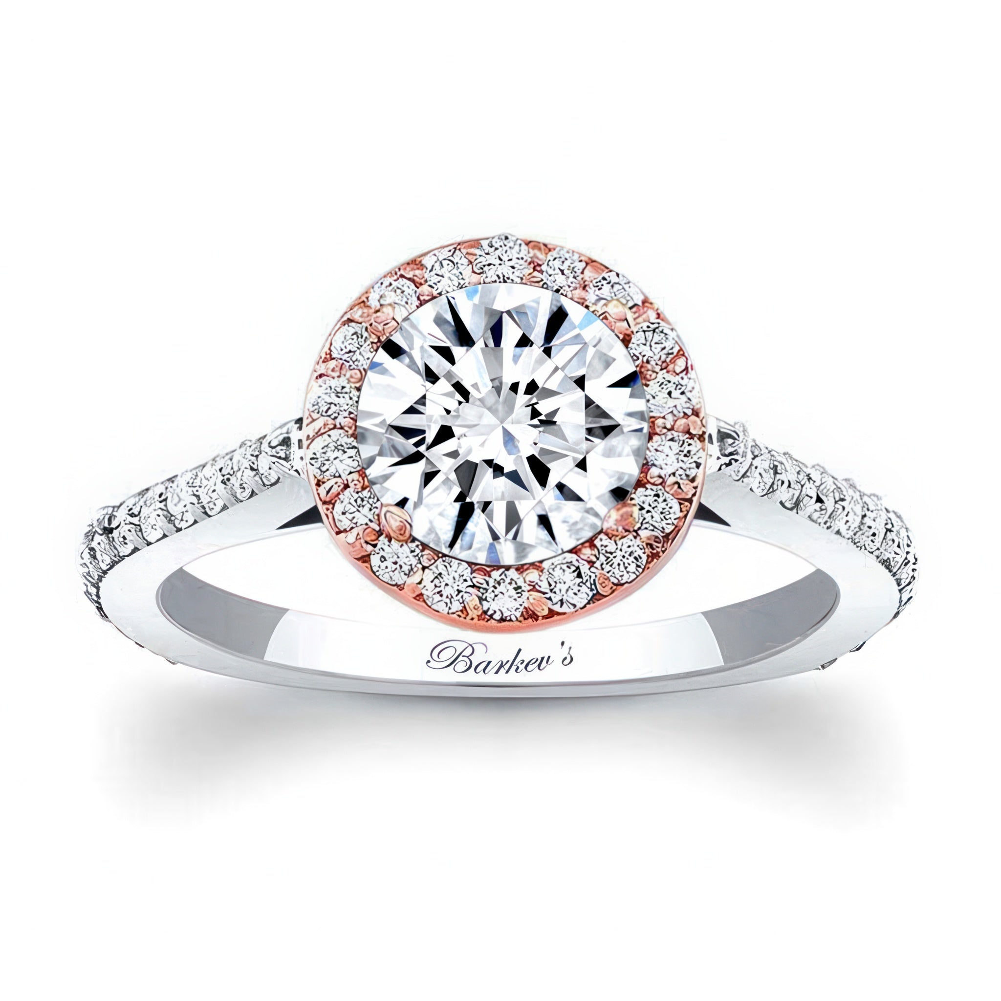 1 carat Halo Engagement Ring