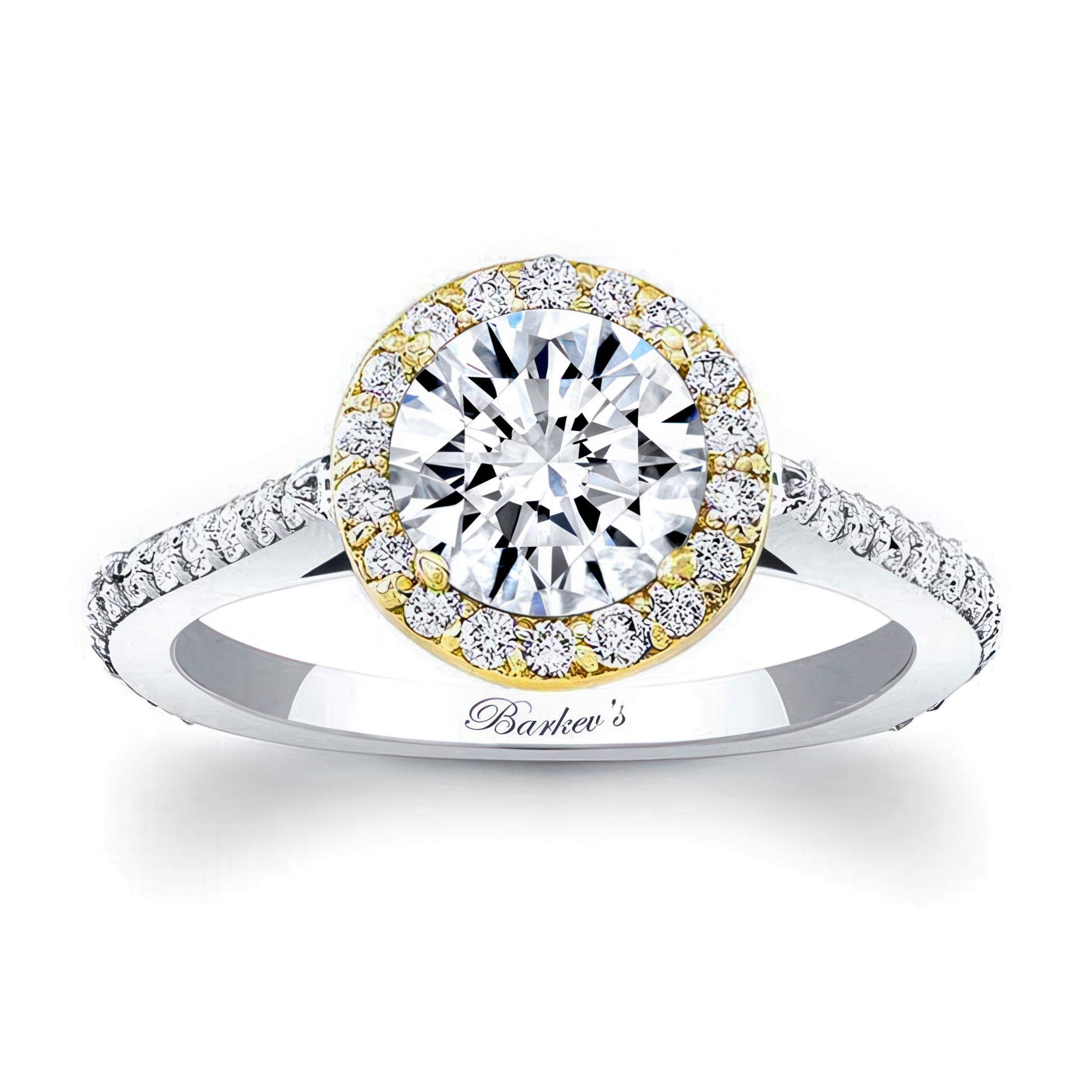 1 carat Halo Engagement Ring