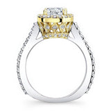 1 carat Halo Engagement Ring