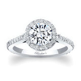 1 carat Halo Engagement Ring