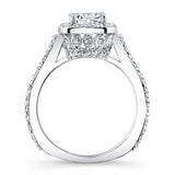 1 carat Halo Engagement Ring