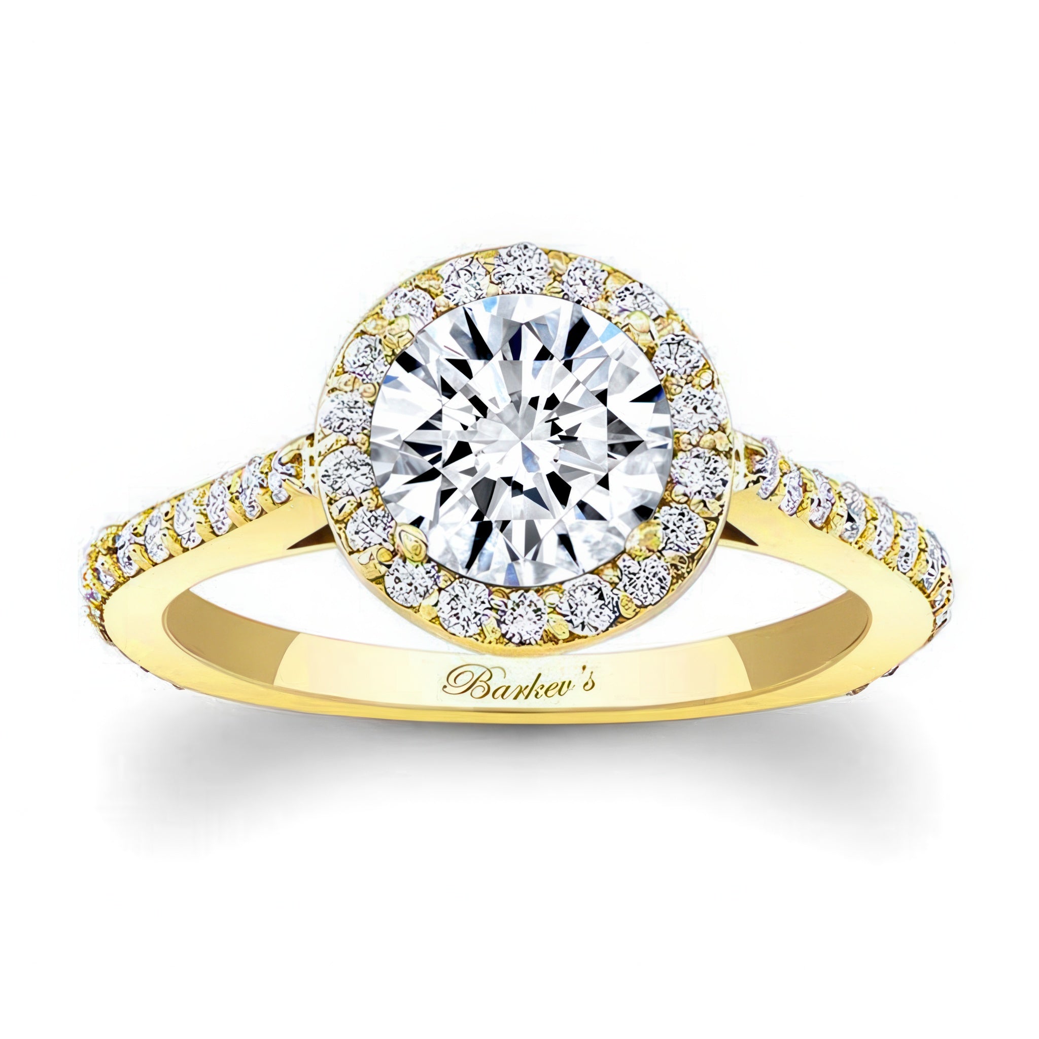 1 carat Halo Engagement Ring