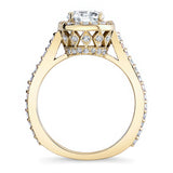 1 carat Halo Engagement Ring