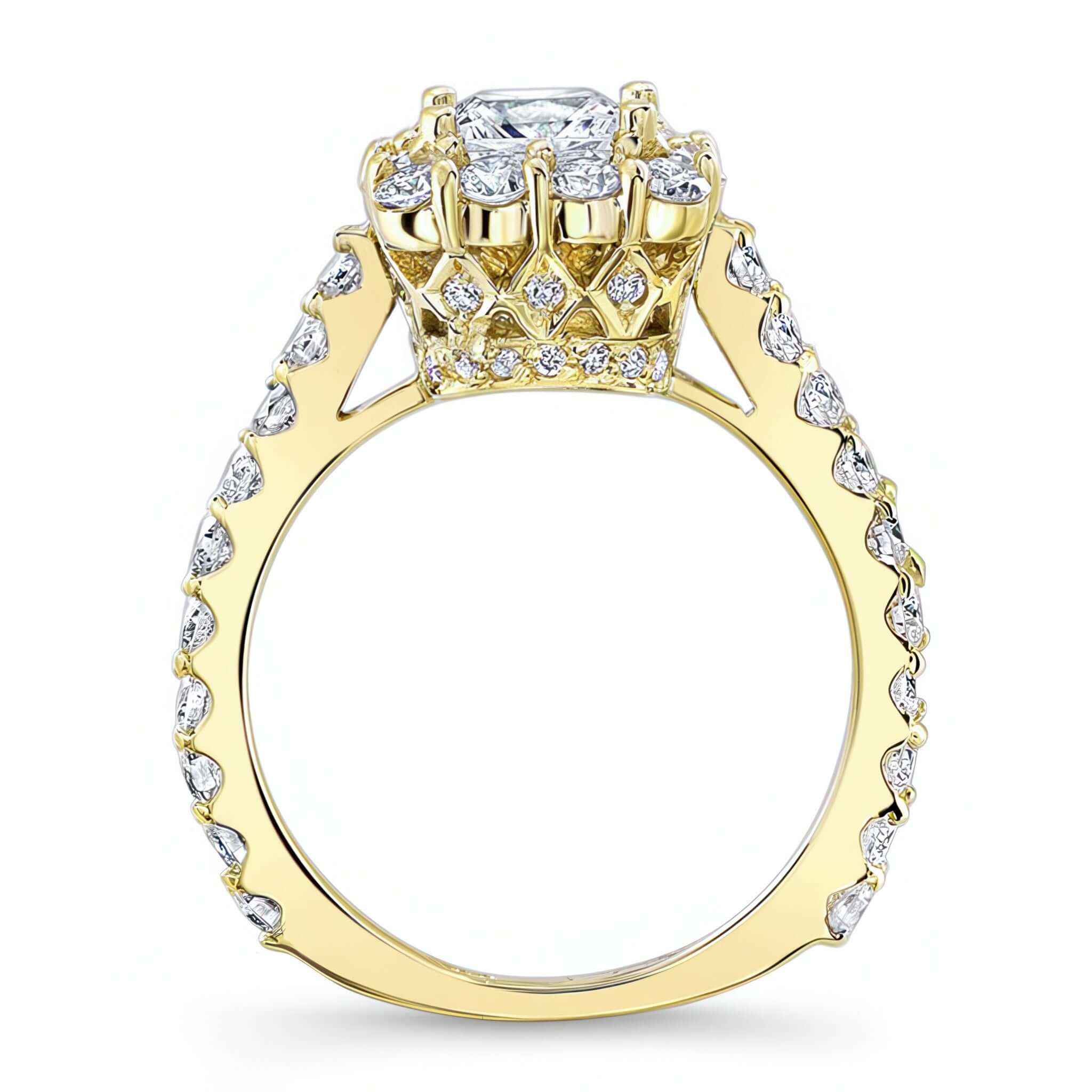 Moissanite Princess Ring
