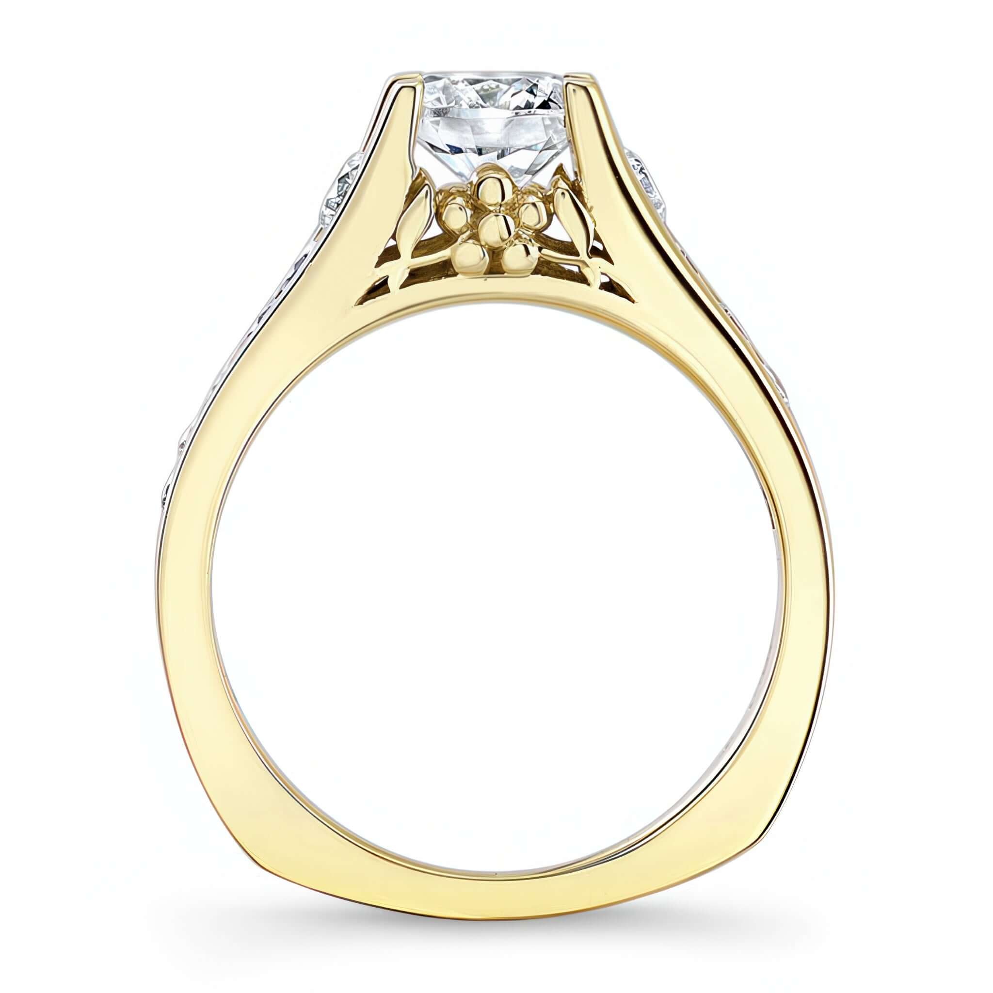 Cathedral Moissanite Ring