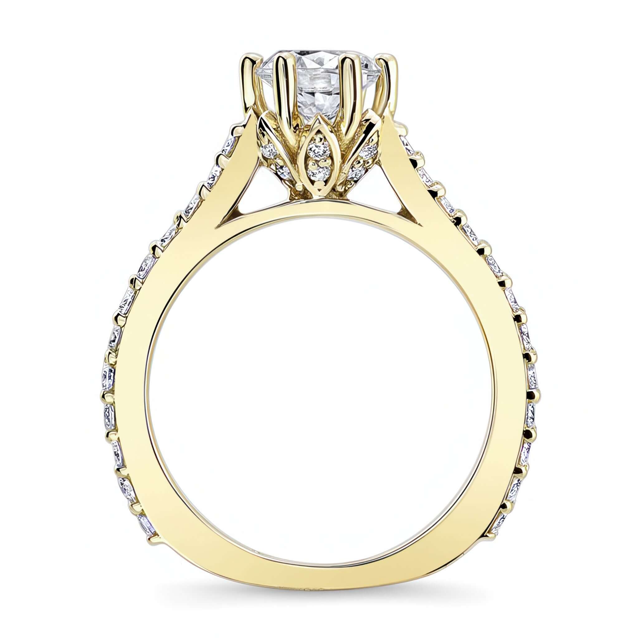 Flower Moissanite Ring