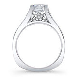3 Row Pave Pink Sapphire Accent Ring
