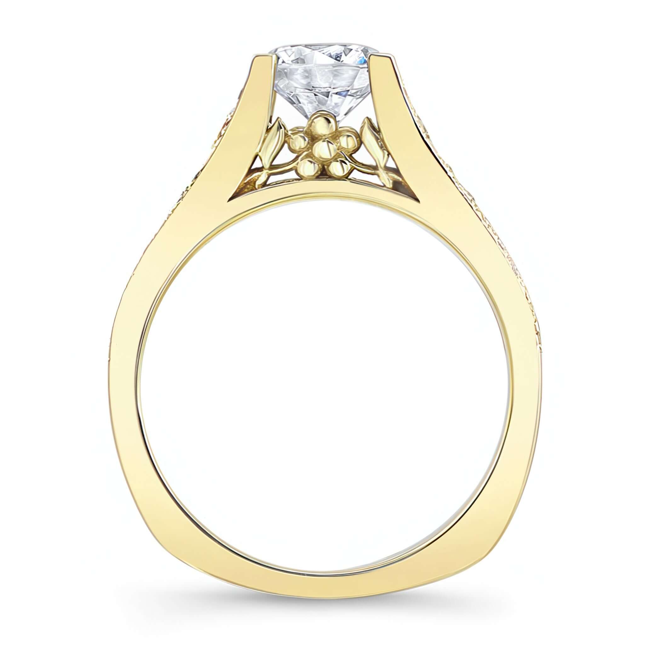 3 Row Pave Moissanite Ring