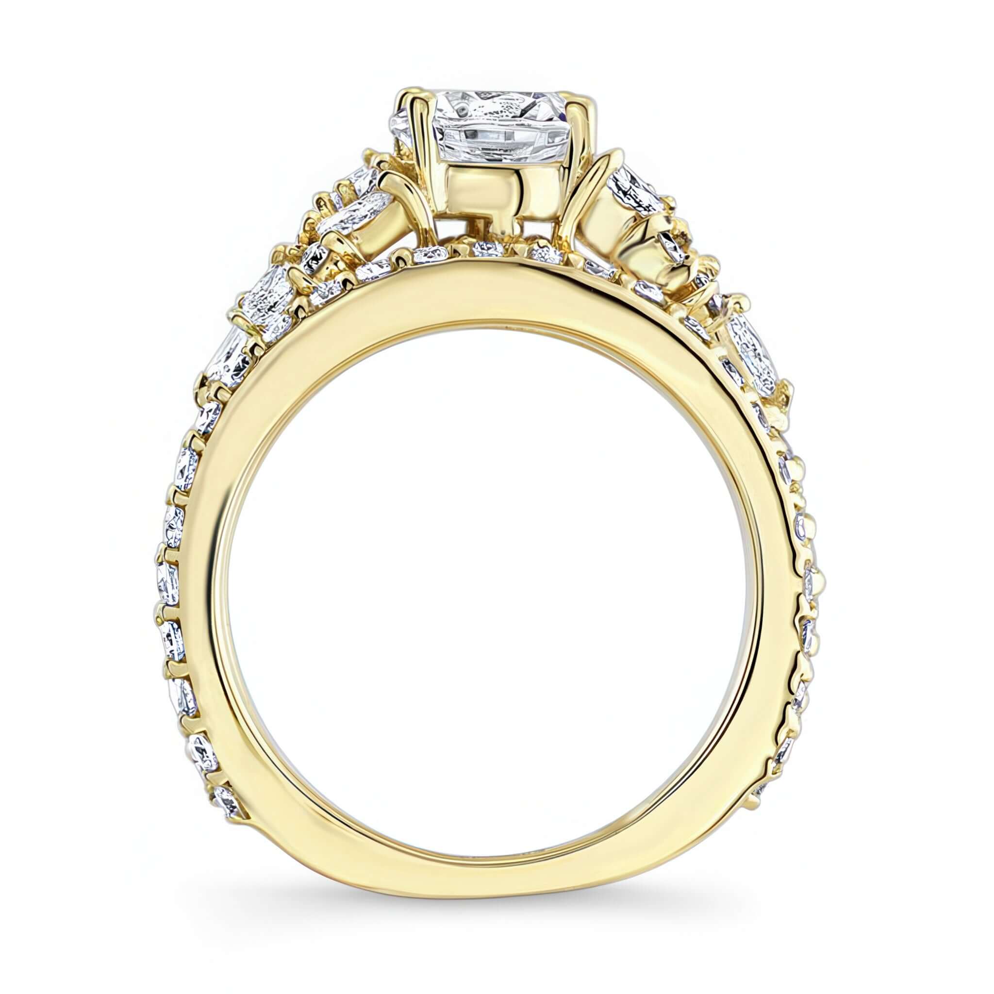 Vintage Moissanite Bridal Set
