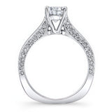 Princess Cut Blue Diamond Accent Ring