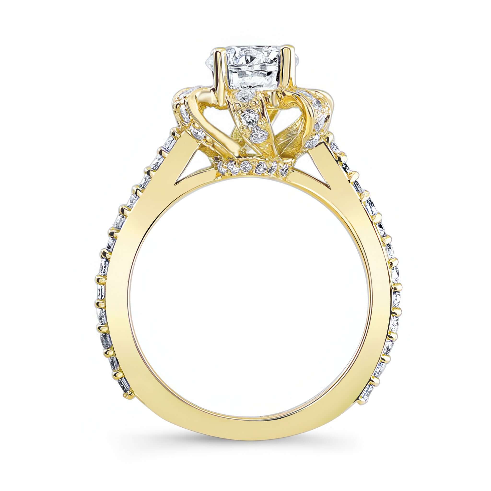 Ribbon Moissanite Ring
