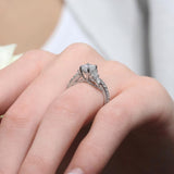 Round Moissanite Ring