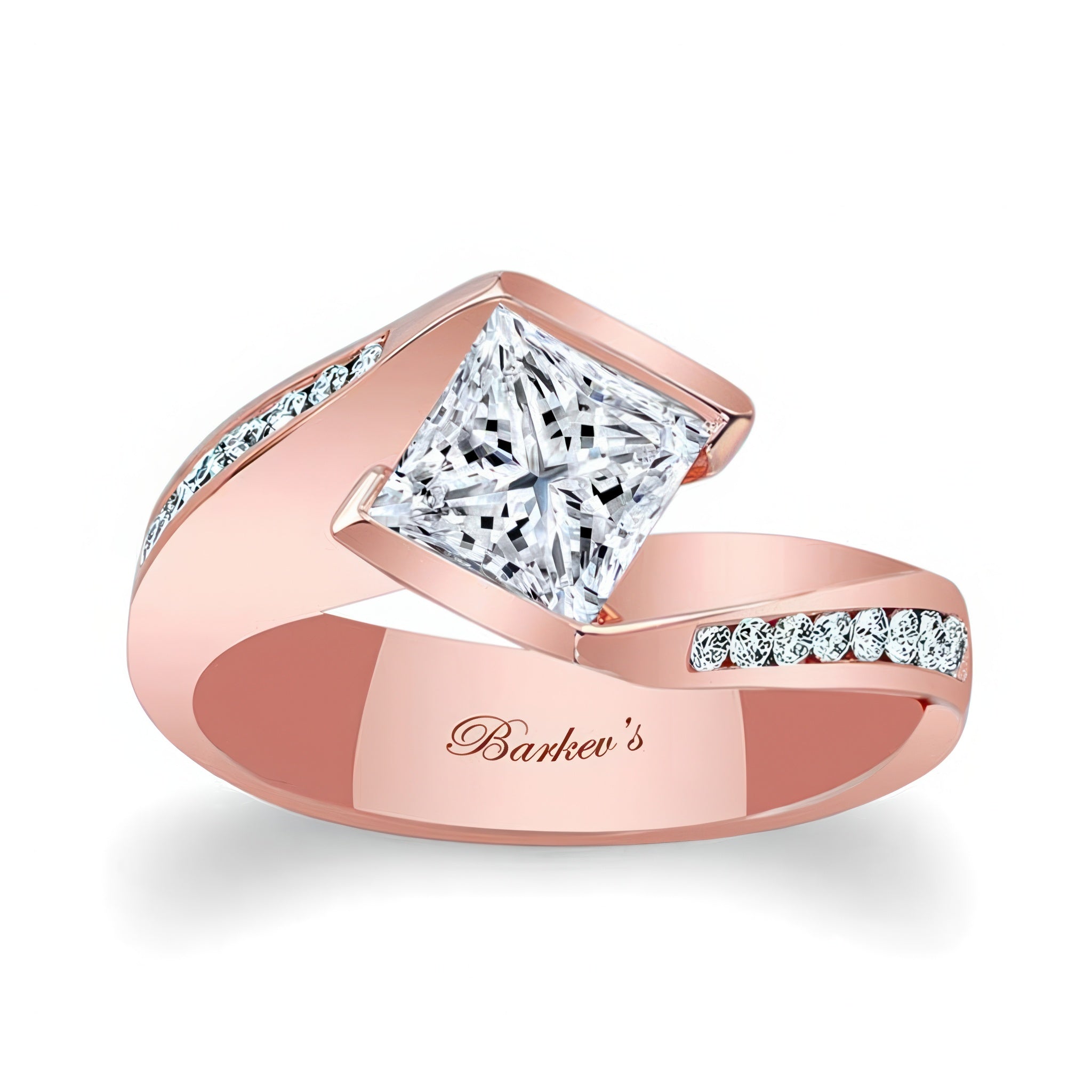 1 Carat Princess Cut Diamond Bypass Ring