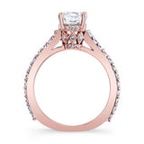 Traditional Diamond Ring Set With 2 Bands