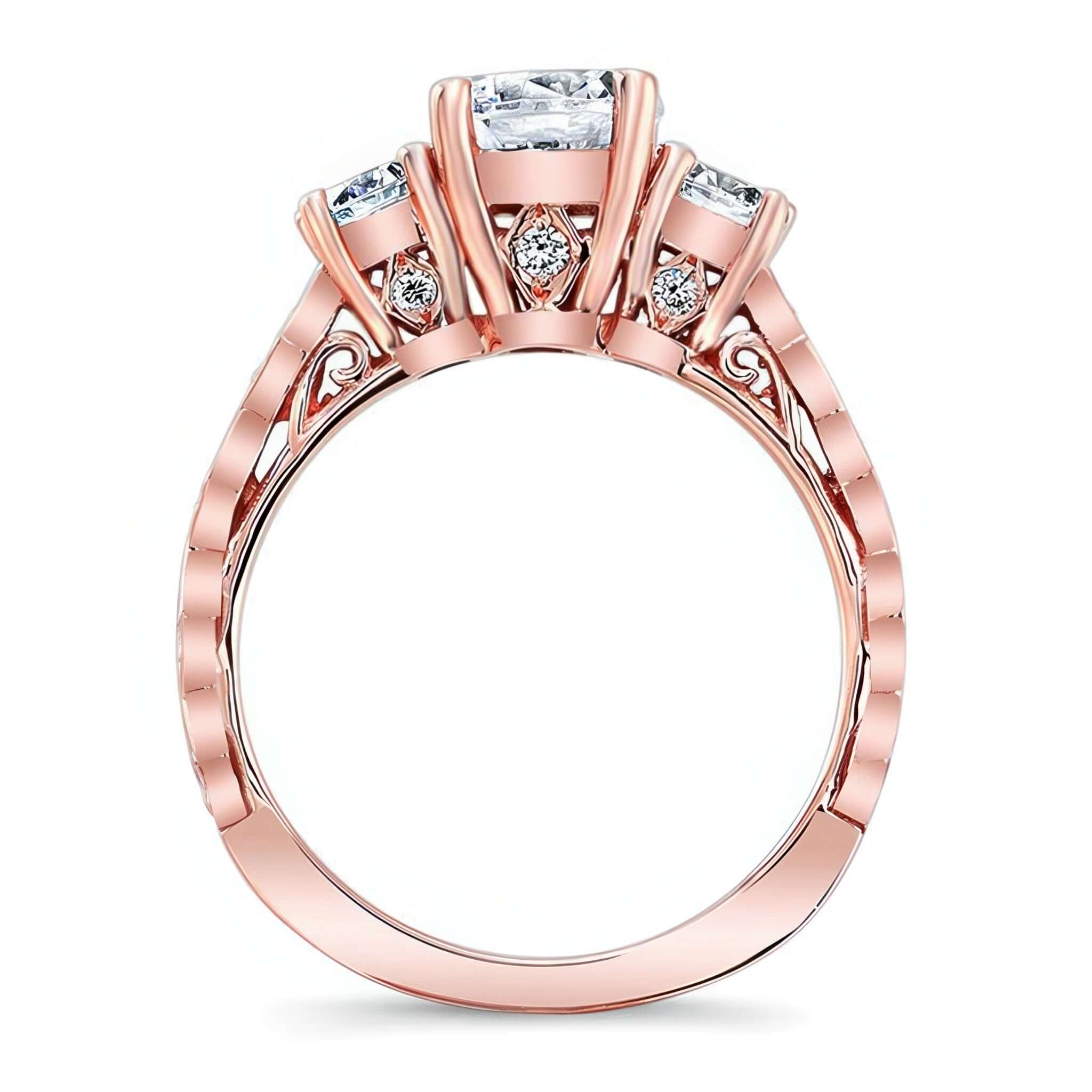 Vintage 3 Stone Diamond Ring
