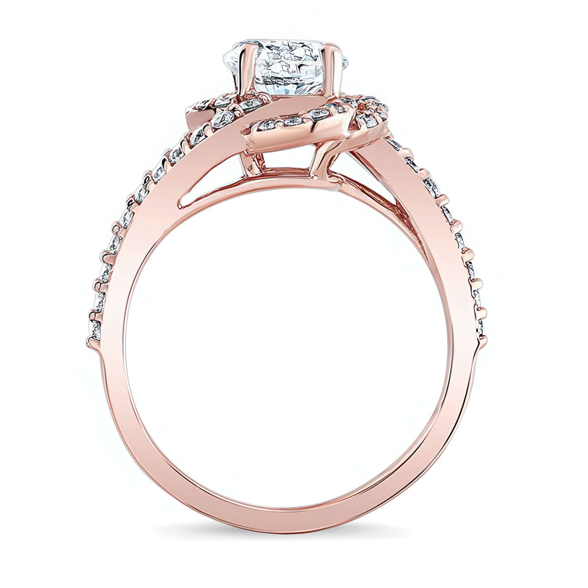Thin Band Engagement Ring