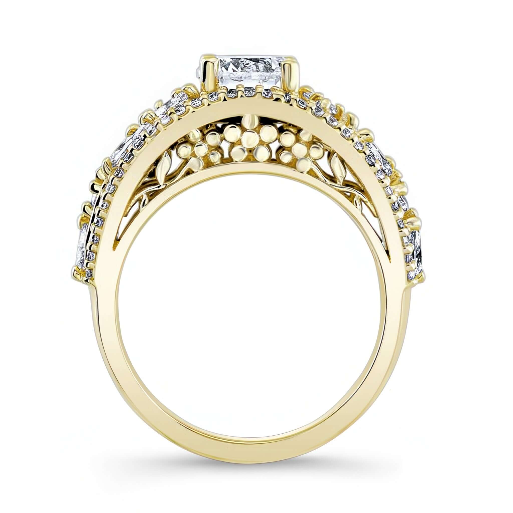 Vine Moissanite Ring