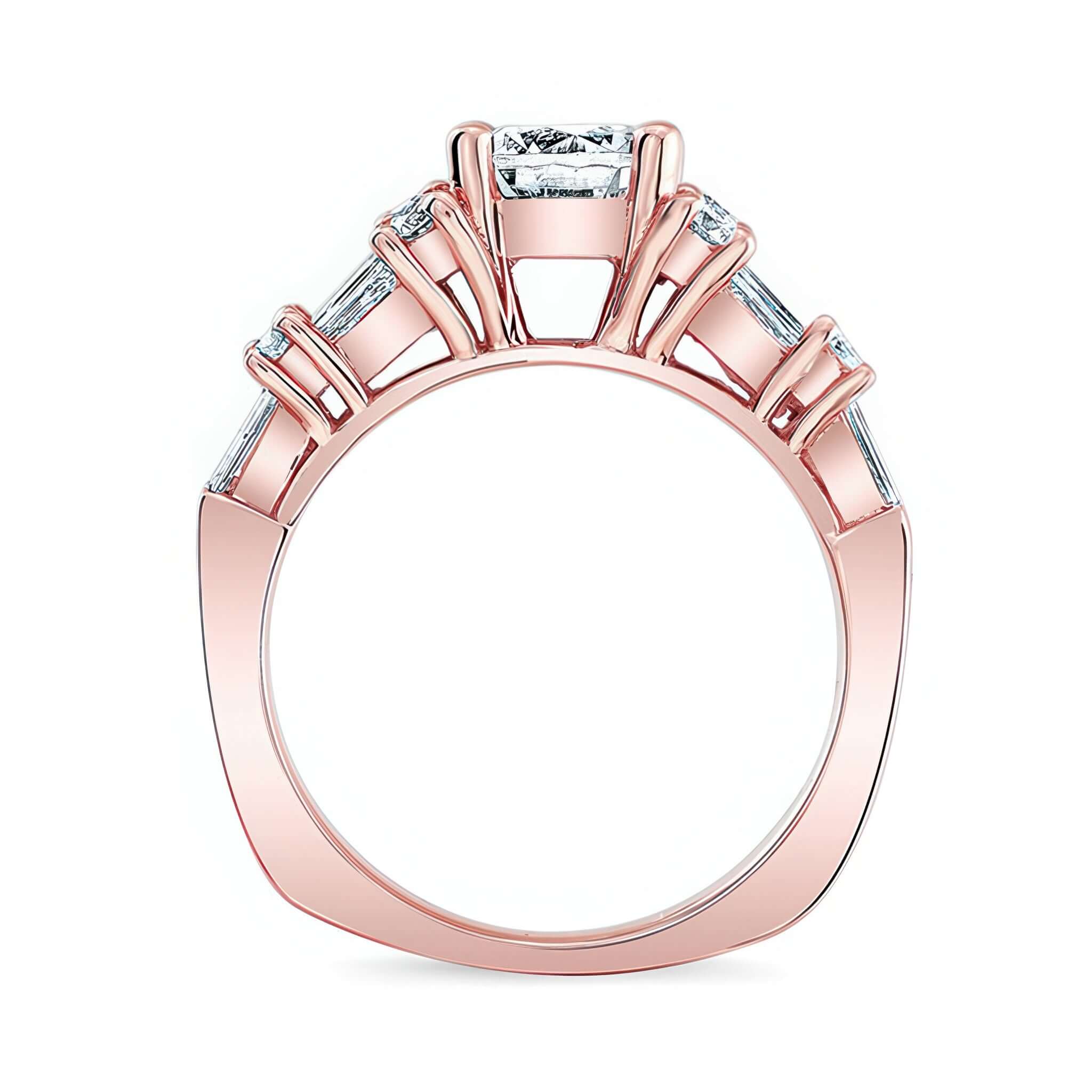 Baguette And Round Diamond Ring