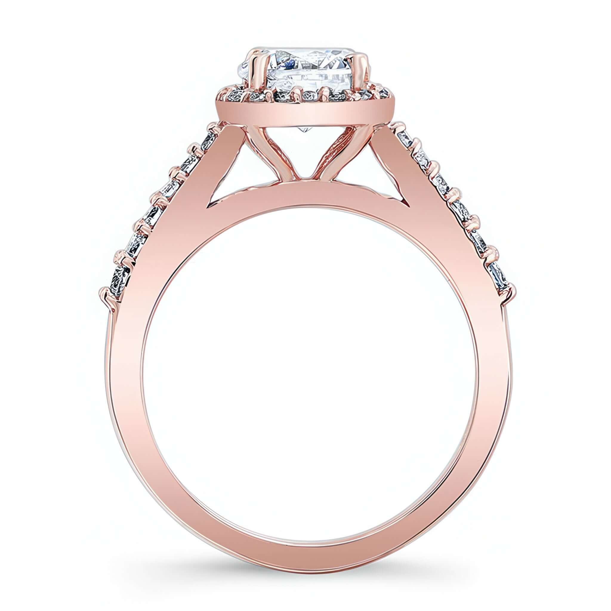 Round Diamond Halo Ring
