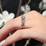 Interlock Moissanite Bridal Set