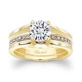 Interlock Moissanite Bridal Set