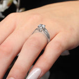 Interlock Moissanite Bridal Set