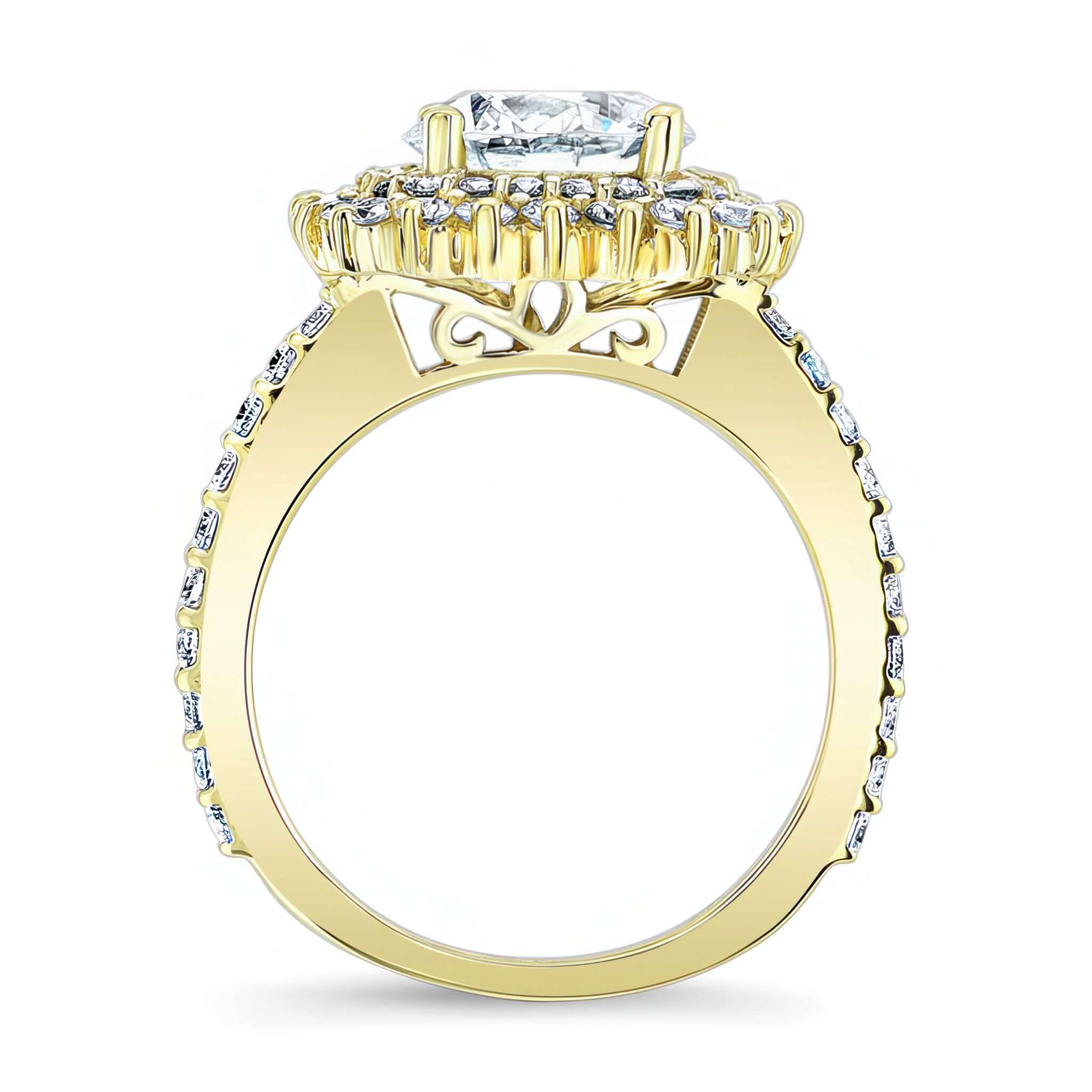 3 Carat Moissanite Engagement Ring