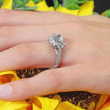 Sunflower Engagement Ring