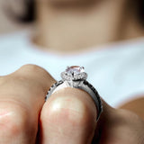 Pear Shaped Black Diamond Accent Wedding Set