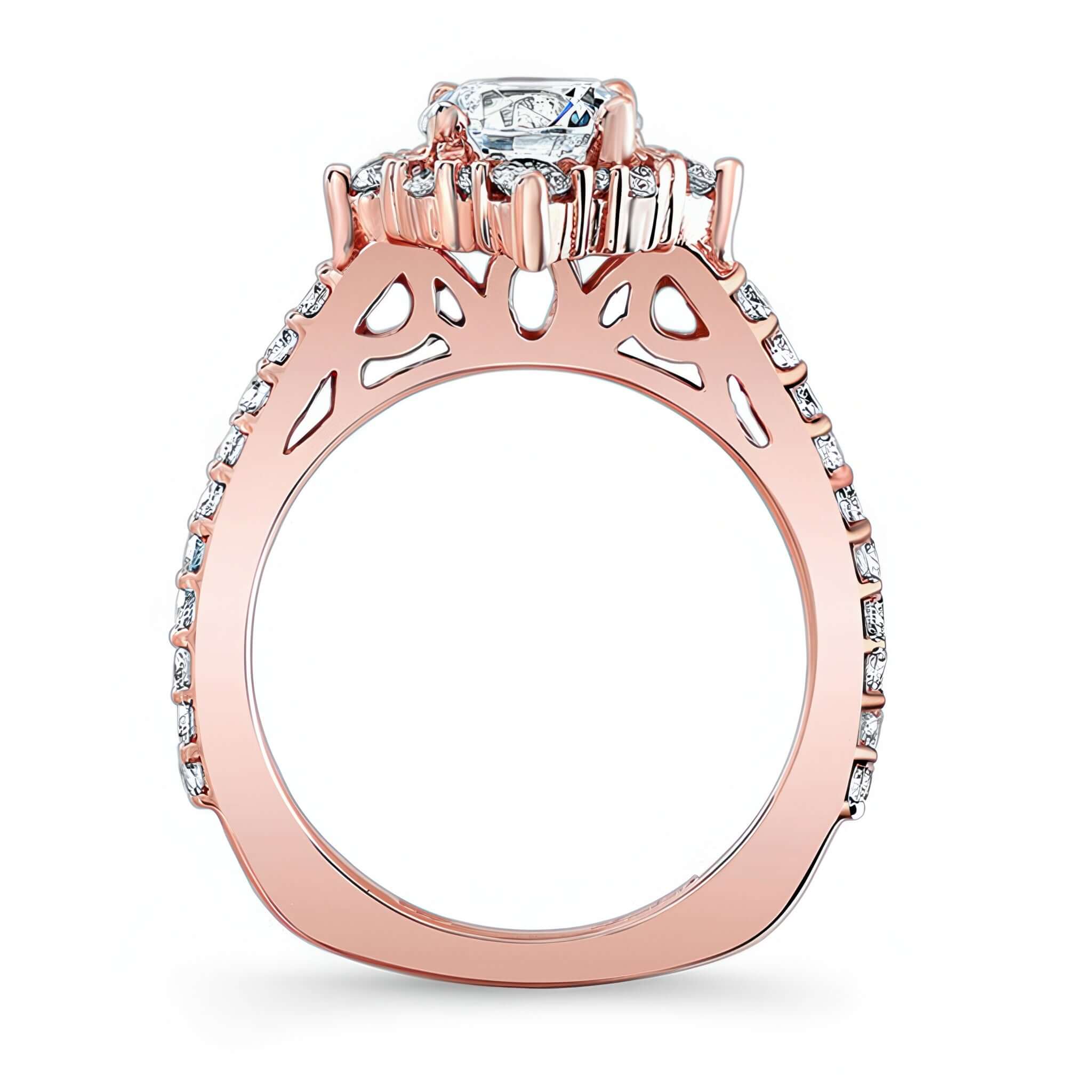 Classic Halo Diamond Engagement Ring