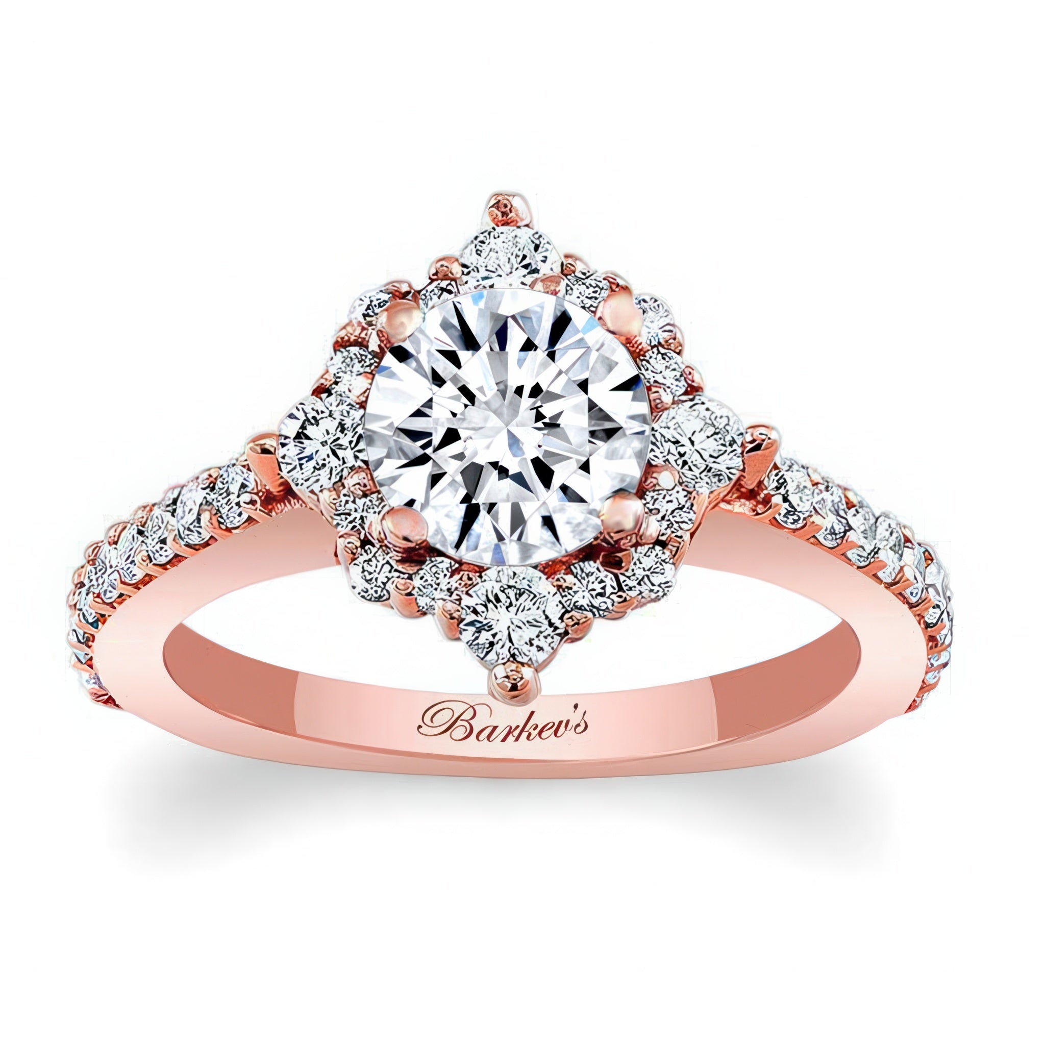 Classic Halo Diamond Engagement Ring