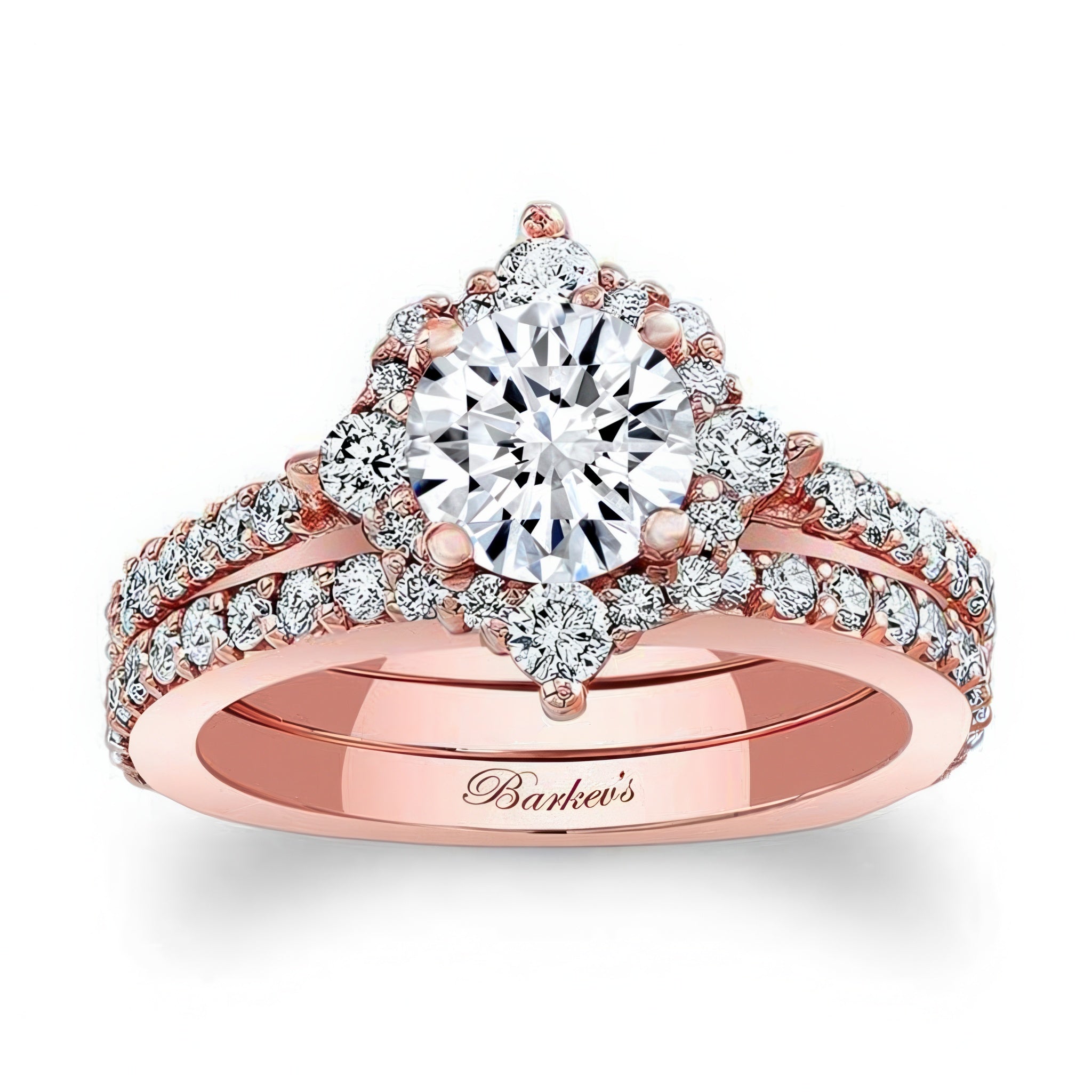 Classic Halo Diamond Bridal Set