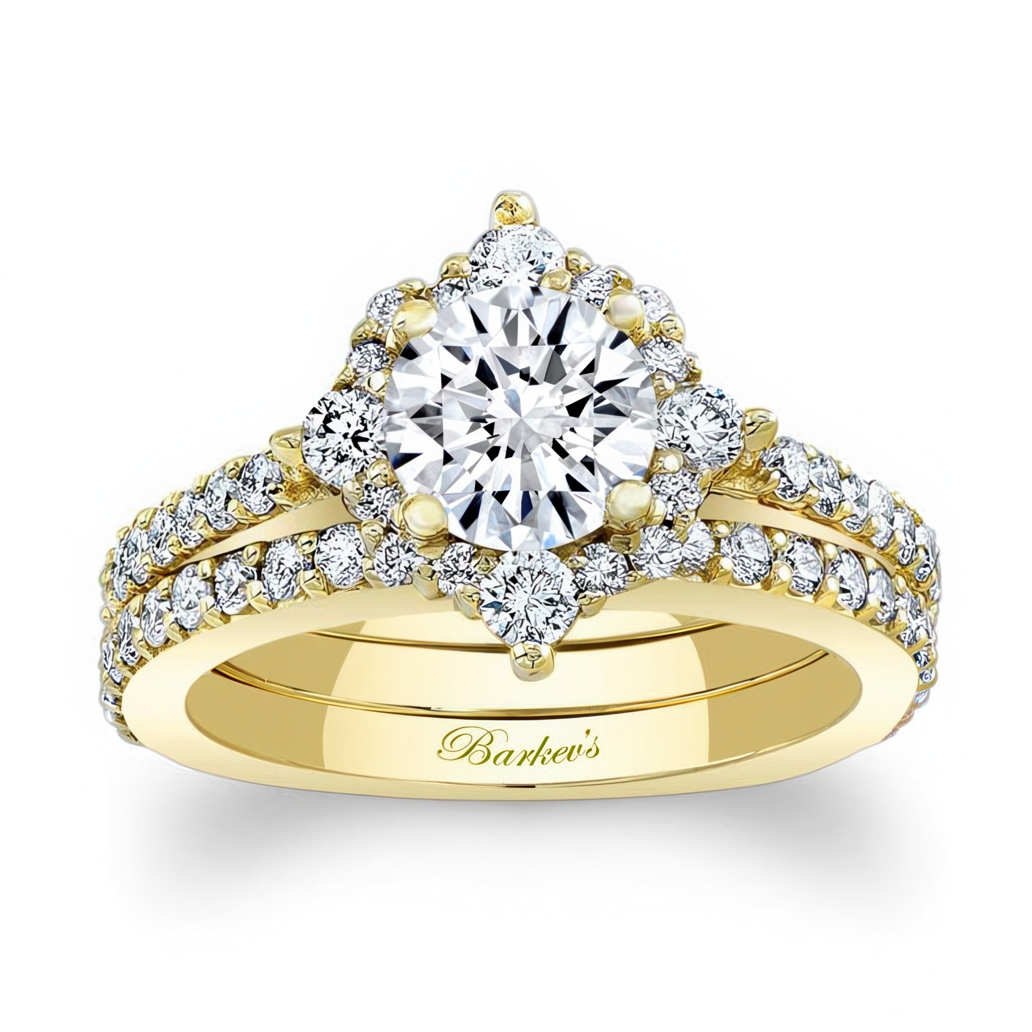 Classic Halo Diamond Bridal Set