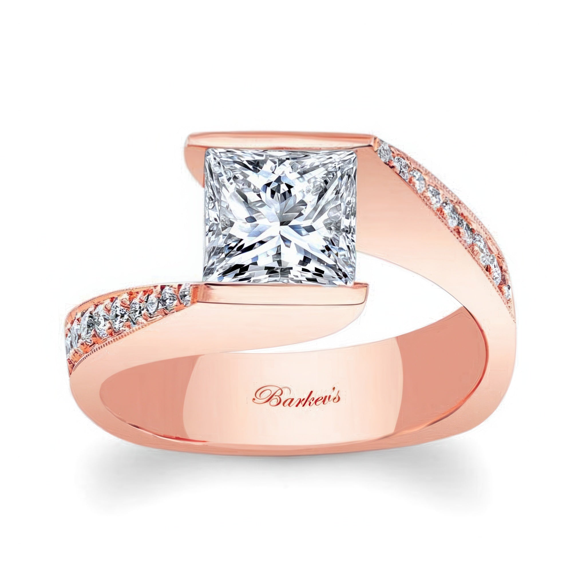 Princess Cut Channel Set Engagement Ring