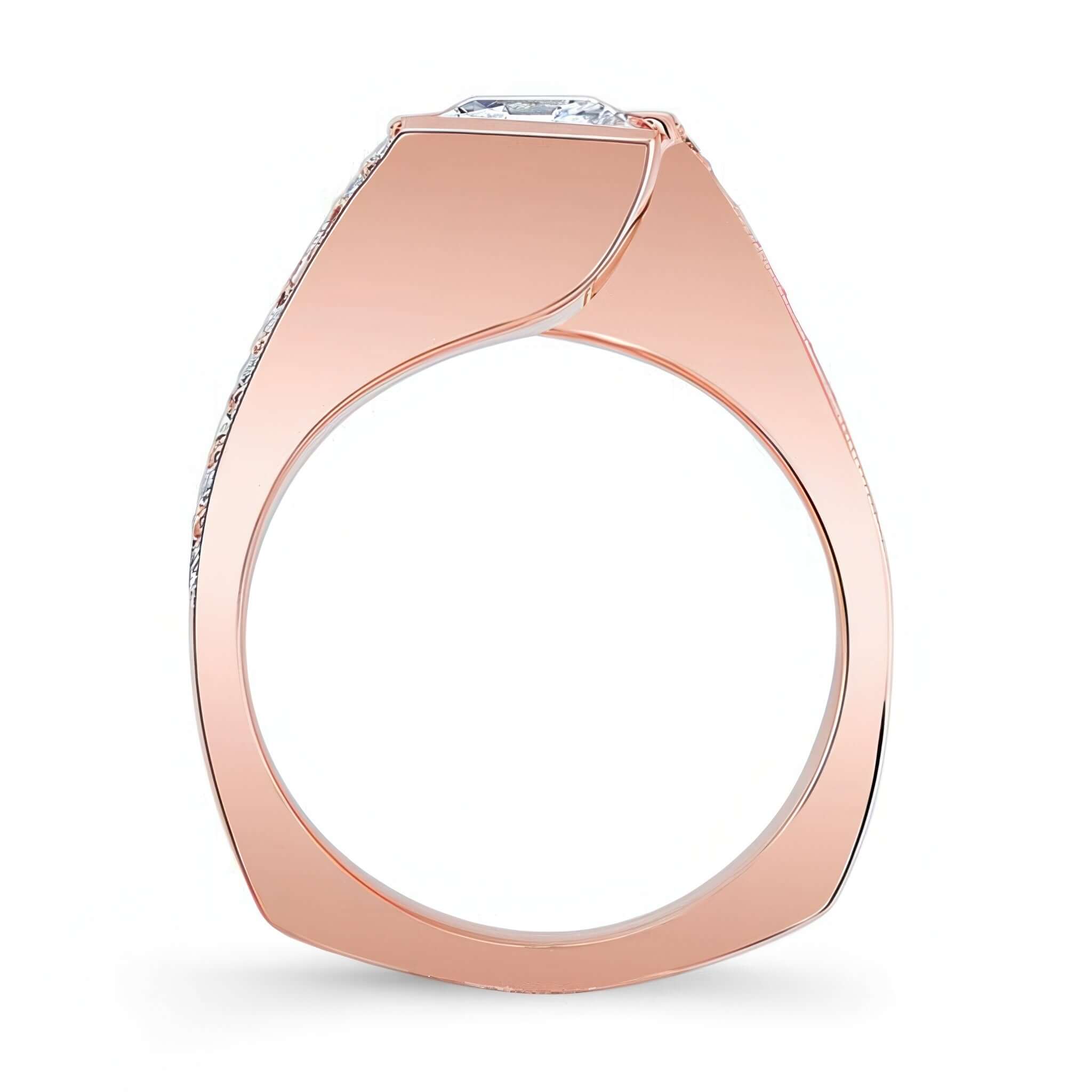 Princess Cut Channel Set Engagement Ring