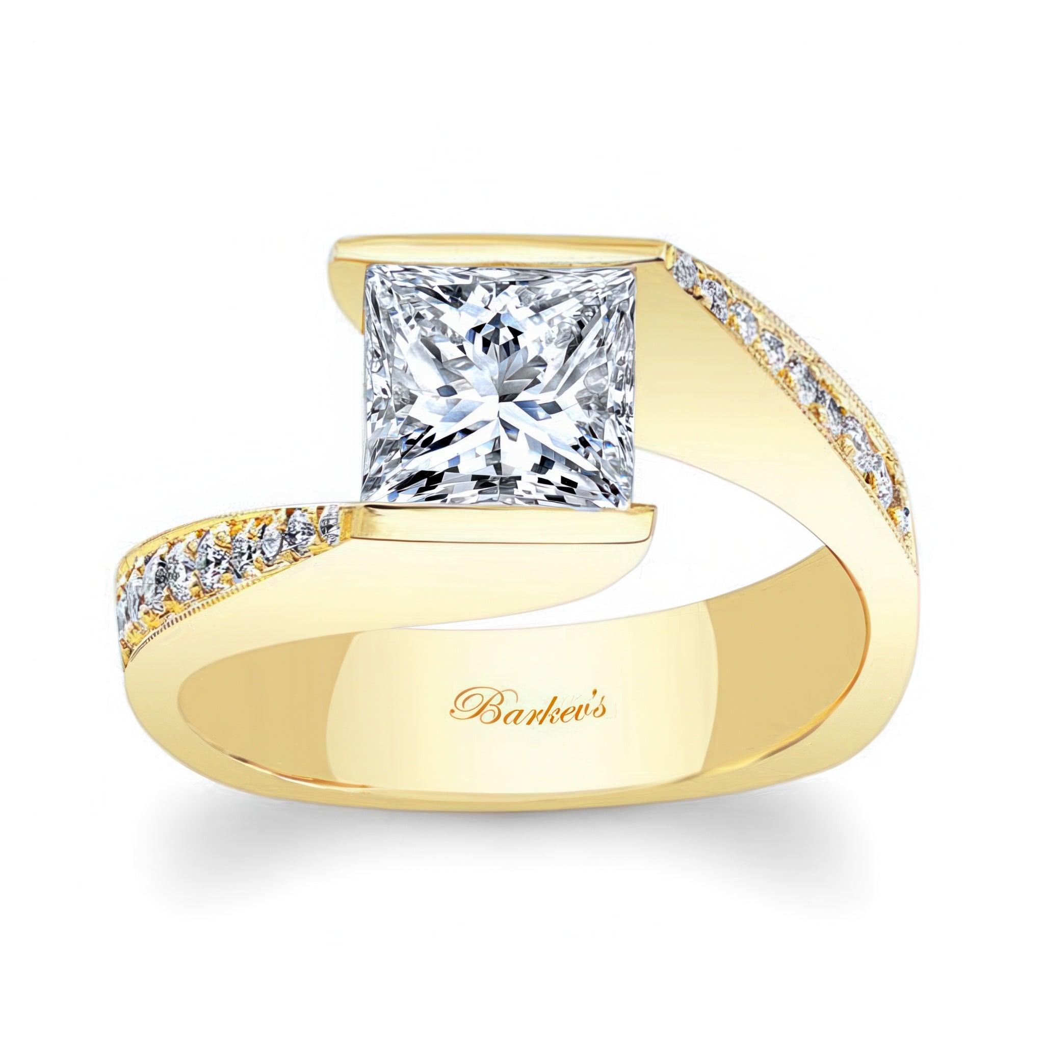 Princess Cut Channel Set Engagement Ring
