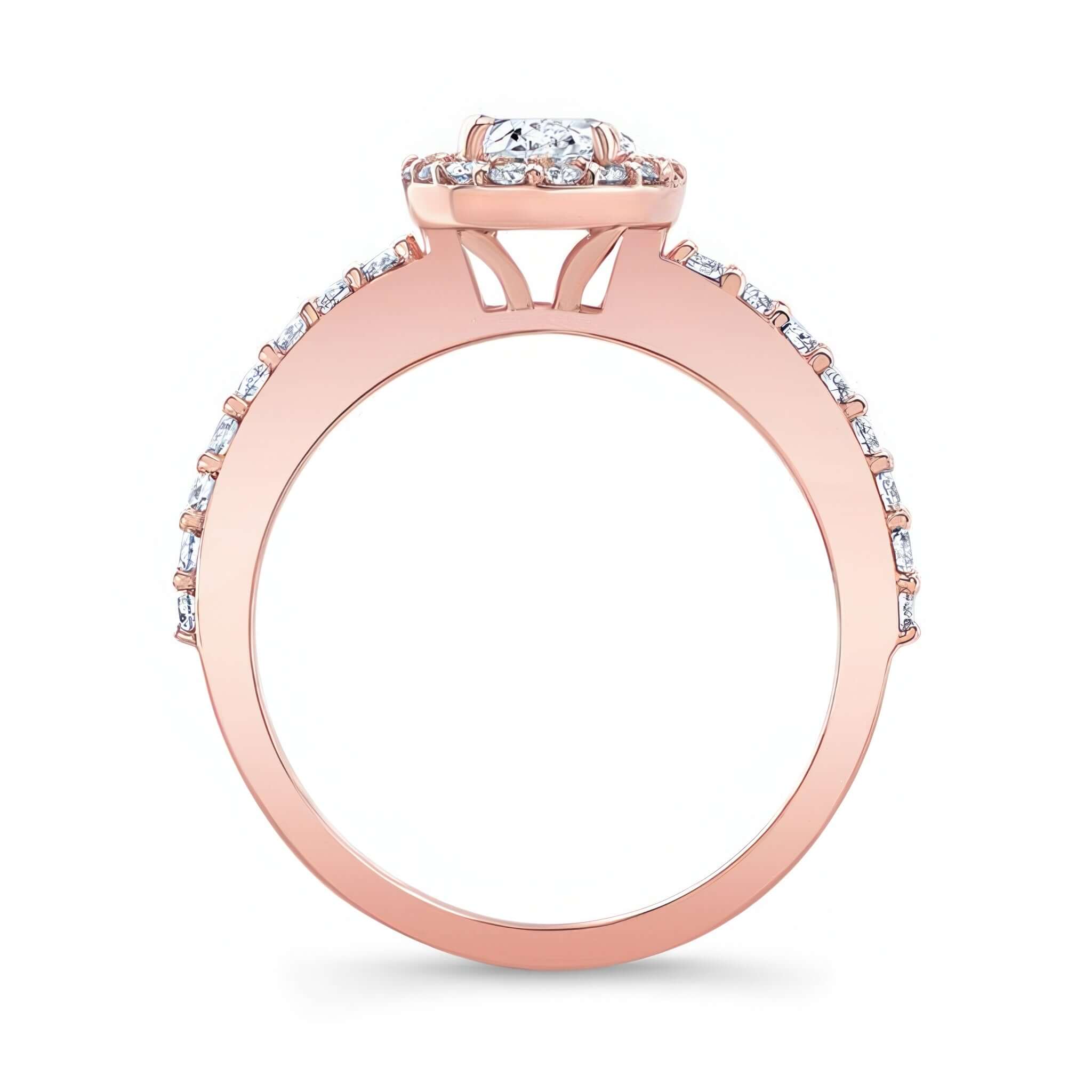 Oval Halo Engagement Ring