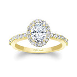 Oval Halo Engagement Ring