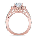 Halo Cushion Cut Ring