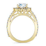 Halo Cushion Cut Ring