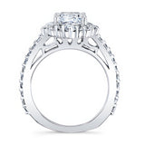 Halo Cushion Cut Ring