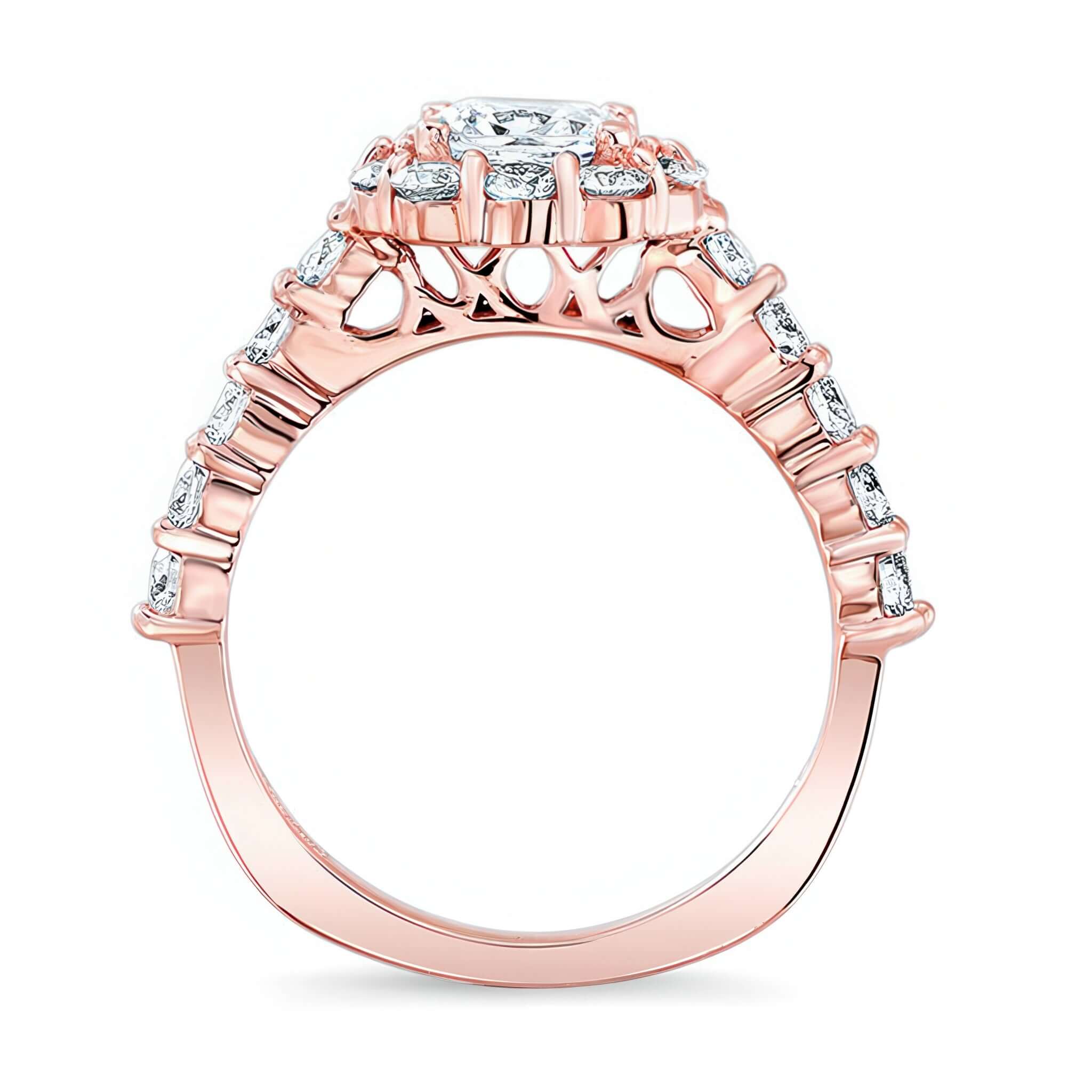 1 Carat Diamond Halo Ring