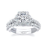 1 Carat Diamond Halo Ring Set