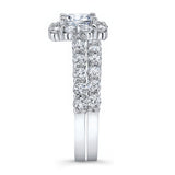 1 Carat Diamond Halo Ring Set