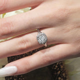 Princess Cut Halo Ring