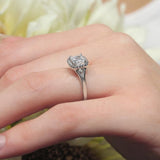 Princess Cut Halo Ring