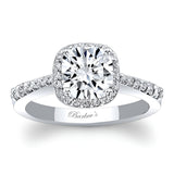 1 Carat Cushion Cut Halo Diamond Ring