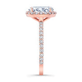 2 Carat Oval Halo Engagement Ring